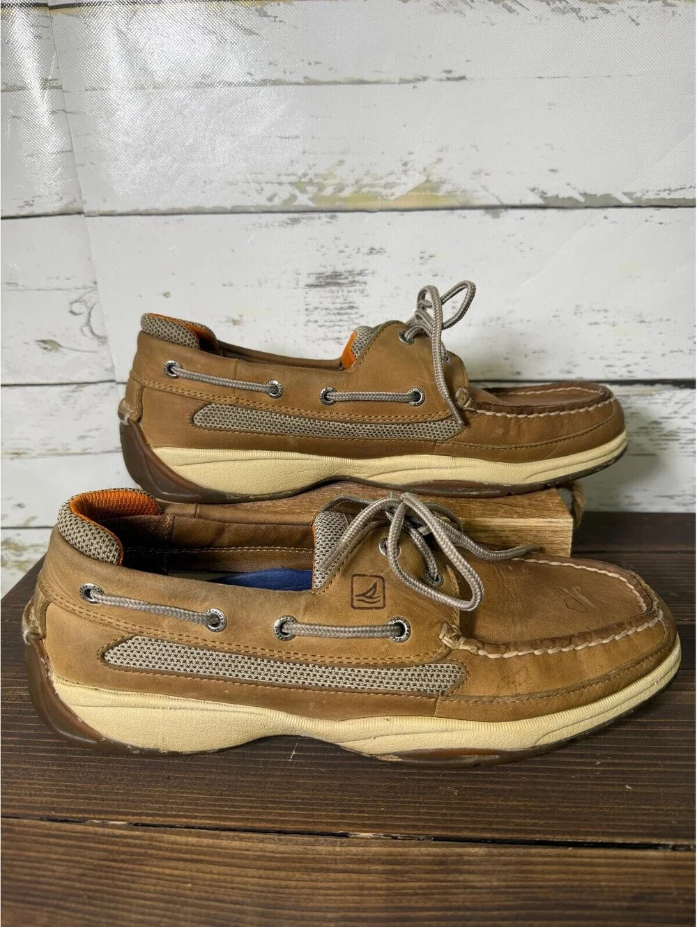 Sperry Top-Sider Leather Boat Shoes Brown Men’s Size 9.5